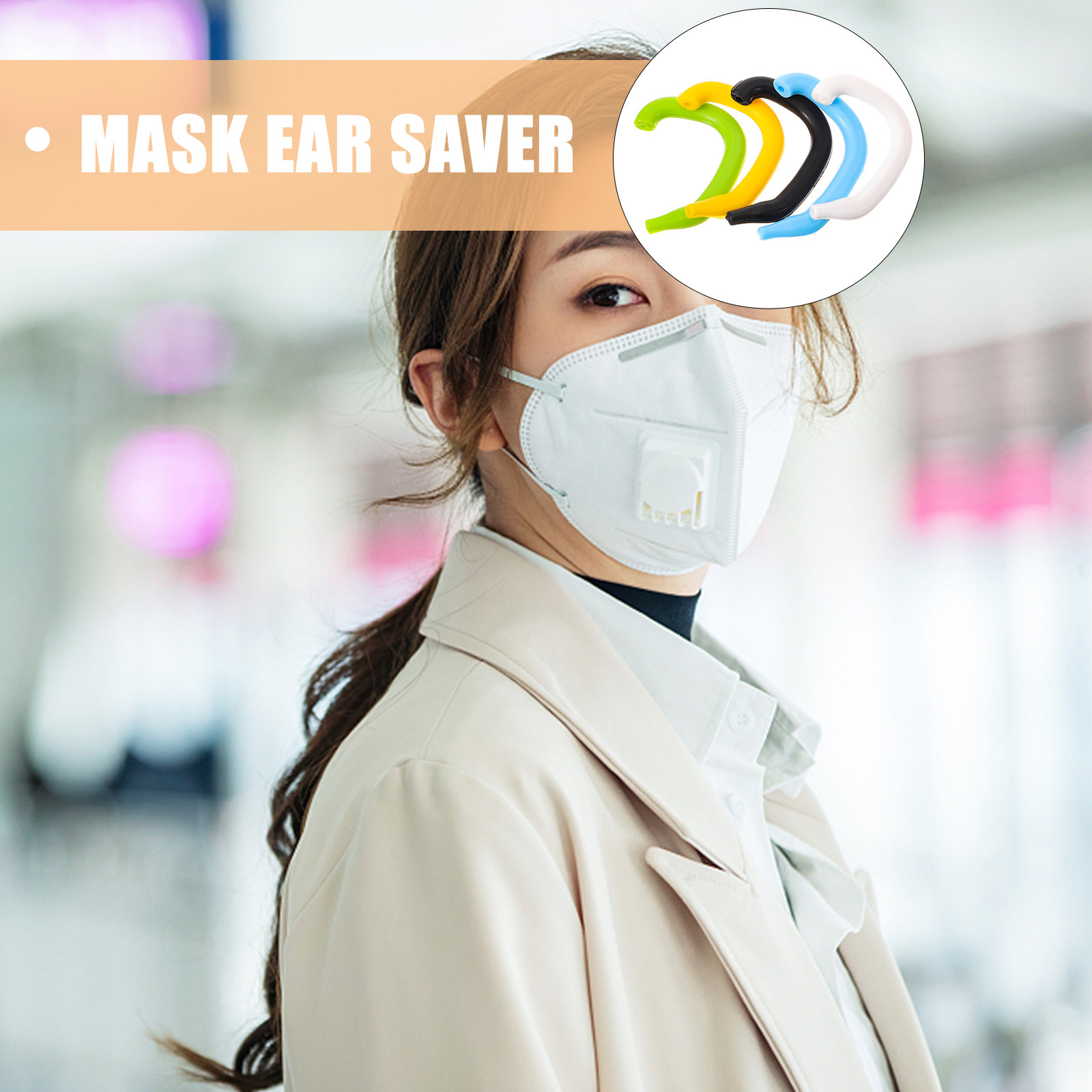 5Pcs Premium Silicone Ear Save - Disposable Surgical Mask 리뷰 및 가격