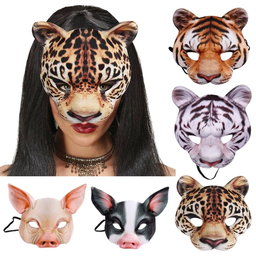 3D Animal Mask Halloween Masqu - Respirator Half Face 리뷰 및 가격