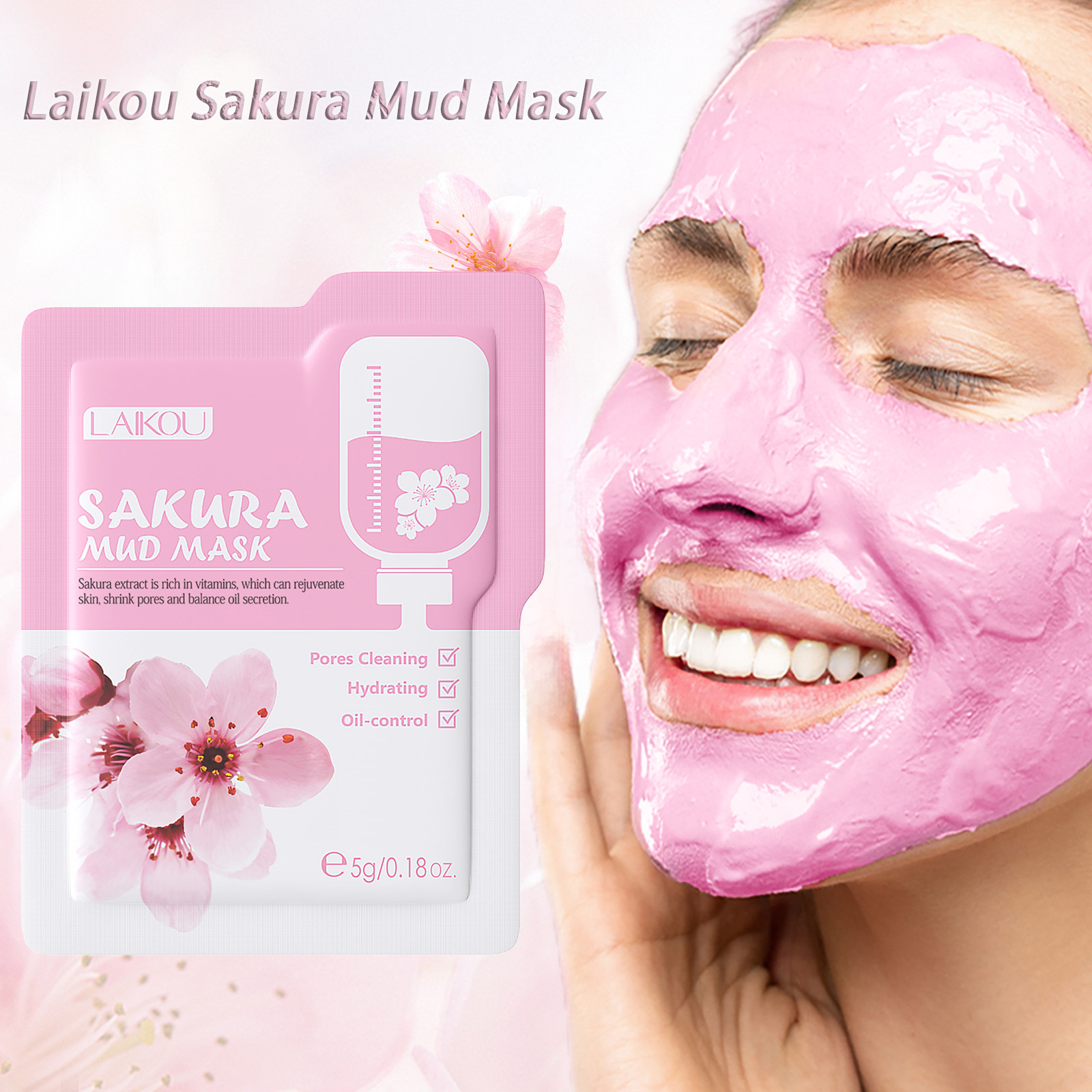 Laikou Sakura Clay Mask Trial  - Dust Mask Construction 리뷰 및 가격