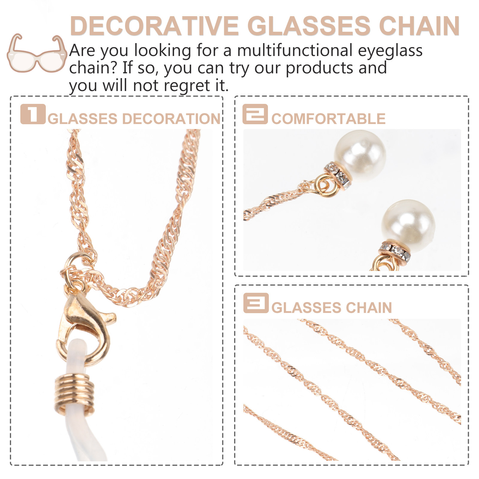 1Pcs Pearl Glasses Chain Styli - Mask Chain Holder 리뷰 및 가격