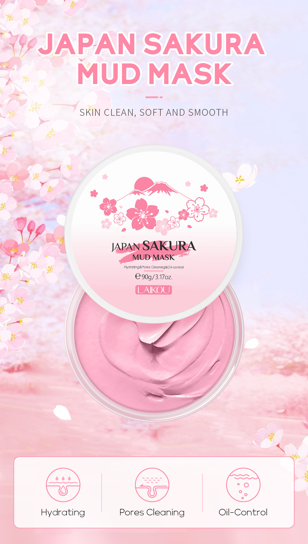 LAIKOU Sakura Clay Mask 25g/90 - Dust Mask Construction 리뷰 및 가격
