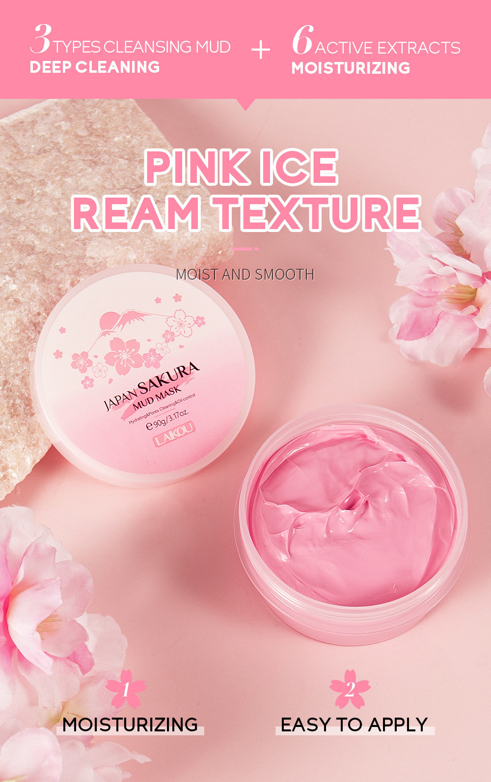 LAIKOU Sakura Clay Mask 25g/90 - Dust Mask Construction 리뷰 및 가격