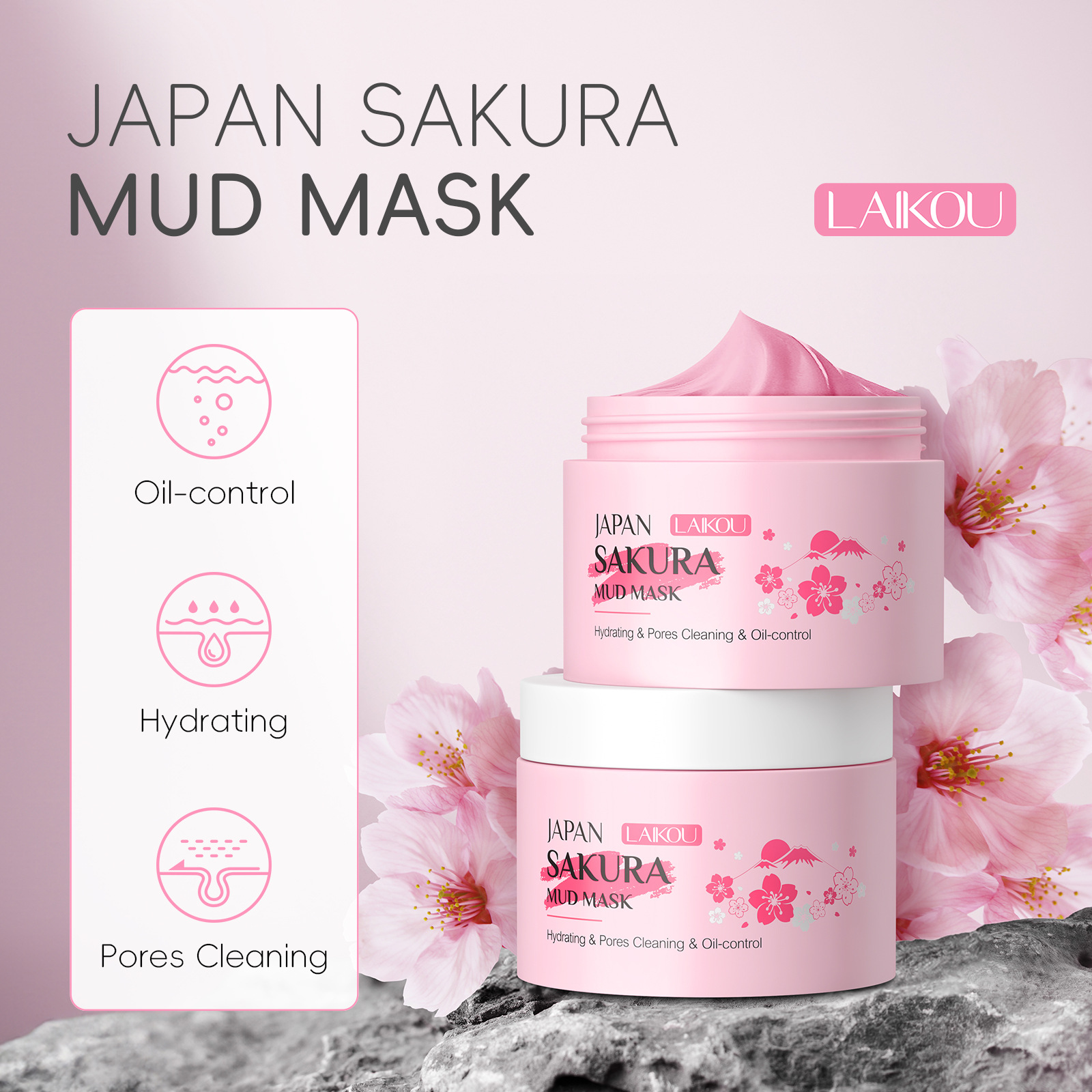 LAIKOU Sakura Clay Mask 25g/90 - Dust Mask Construction 리뷰 및 가격