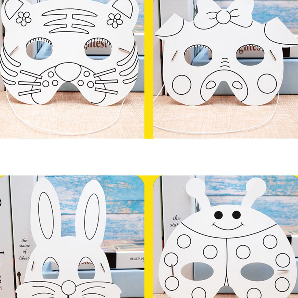 10Pcs Paper Mask Craft Kit Kid - Kids Face Mask 리뷰 및 가격