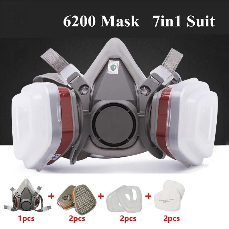 7in1 Gas Proof Half Face Mask  - Respirator Half Face 리뷰 및 가격