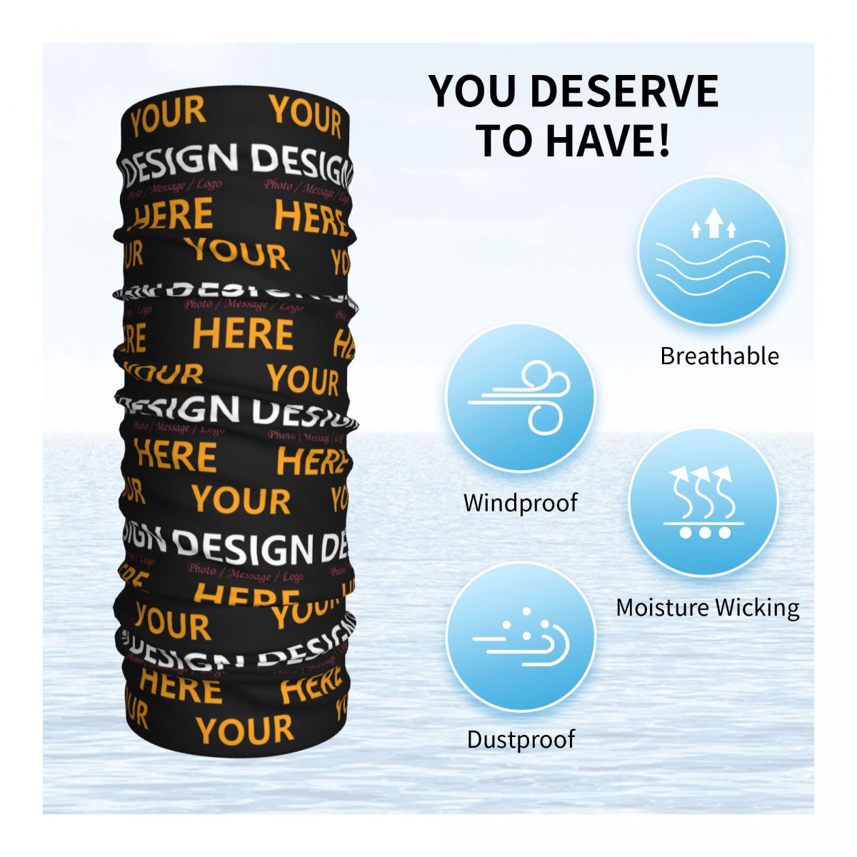 Custom Your Design Here Bandan - Neck Gaiter Face Cover 리뷰 및 가격