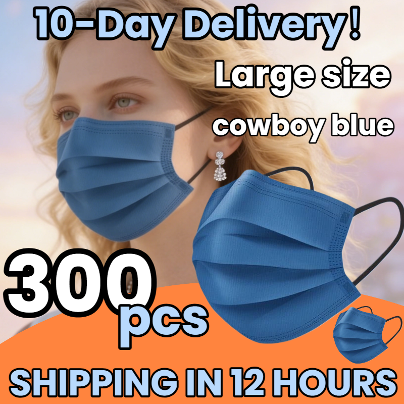Fast Delivery! 300Pcs Thickene - Disposable Mask Blue 리뷰 및 가격