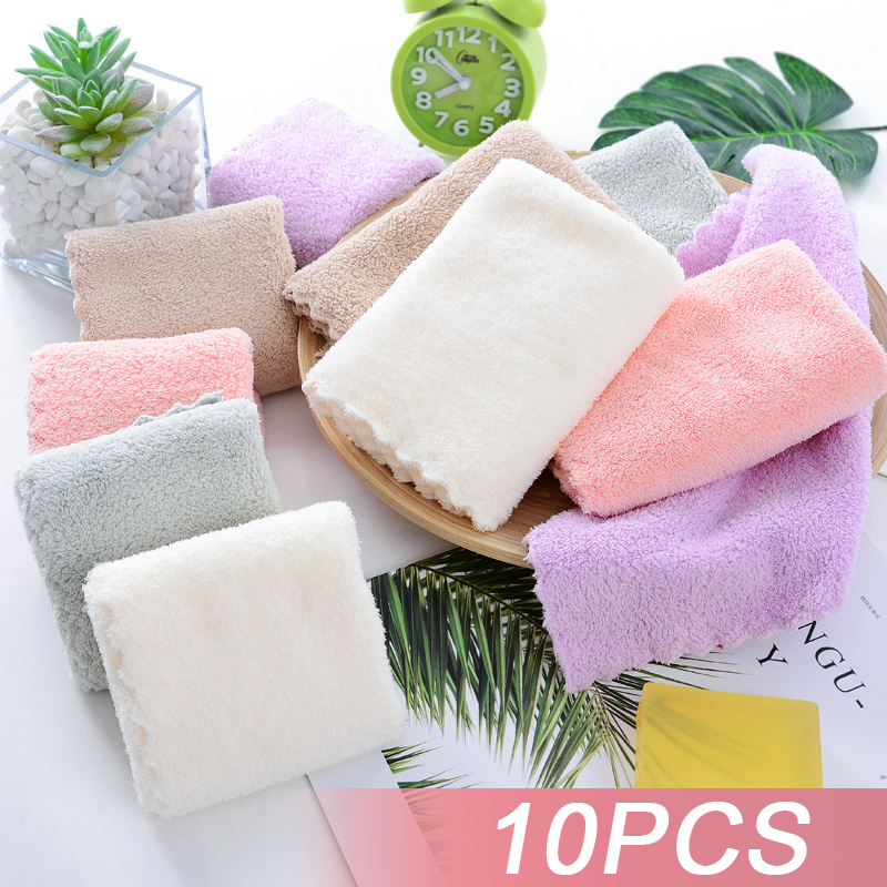 10Pcs Thickened Microfiber Hig - Cloth Face Mask Washable 리뷰 및 가격