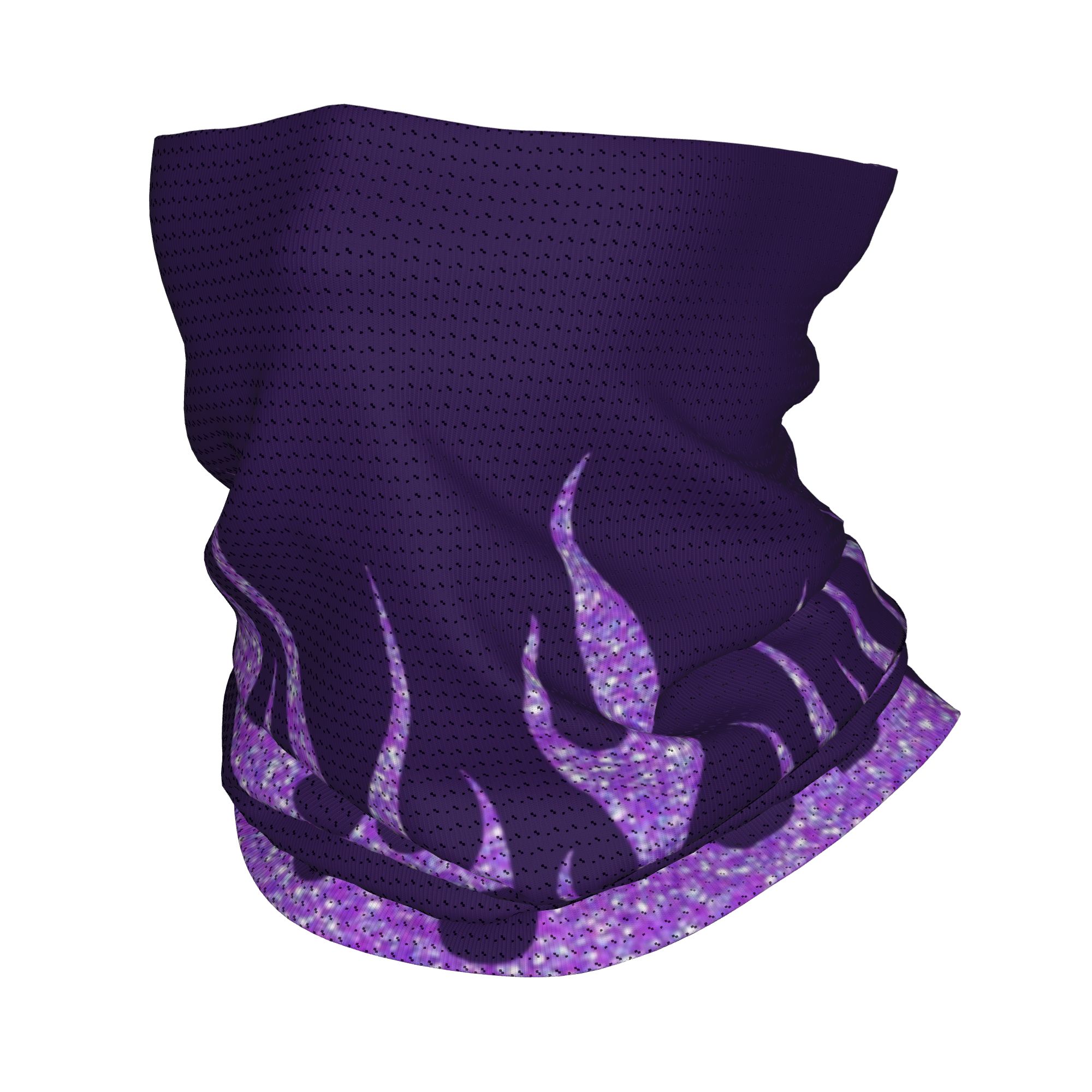 Custom Purple Glitter Flames B - Neck Gaiter Face Cover 리뷰 및 가격