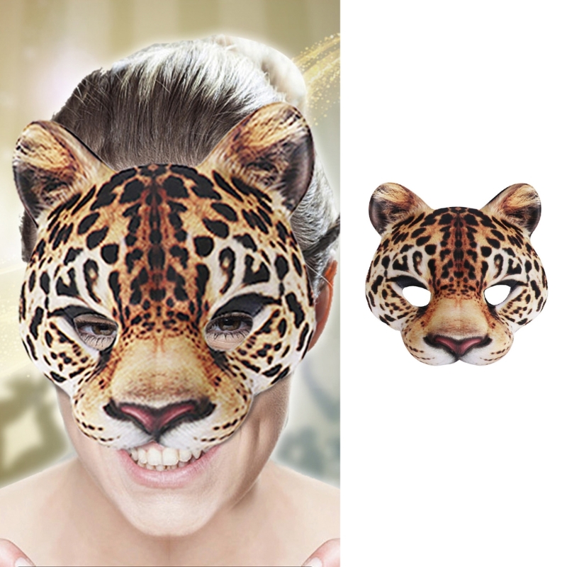 Leopard Mask Party Mask Dress  - Respirator Half Face 리뷰 및 가격