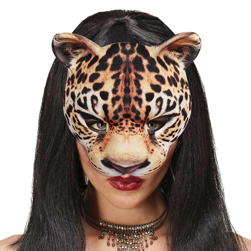 Leopard Mask Party Mask Dress  - Respirator Half Face 리뷰 및 가격