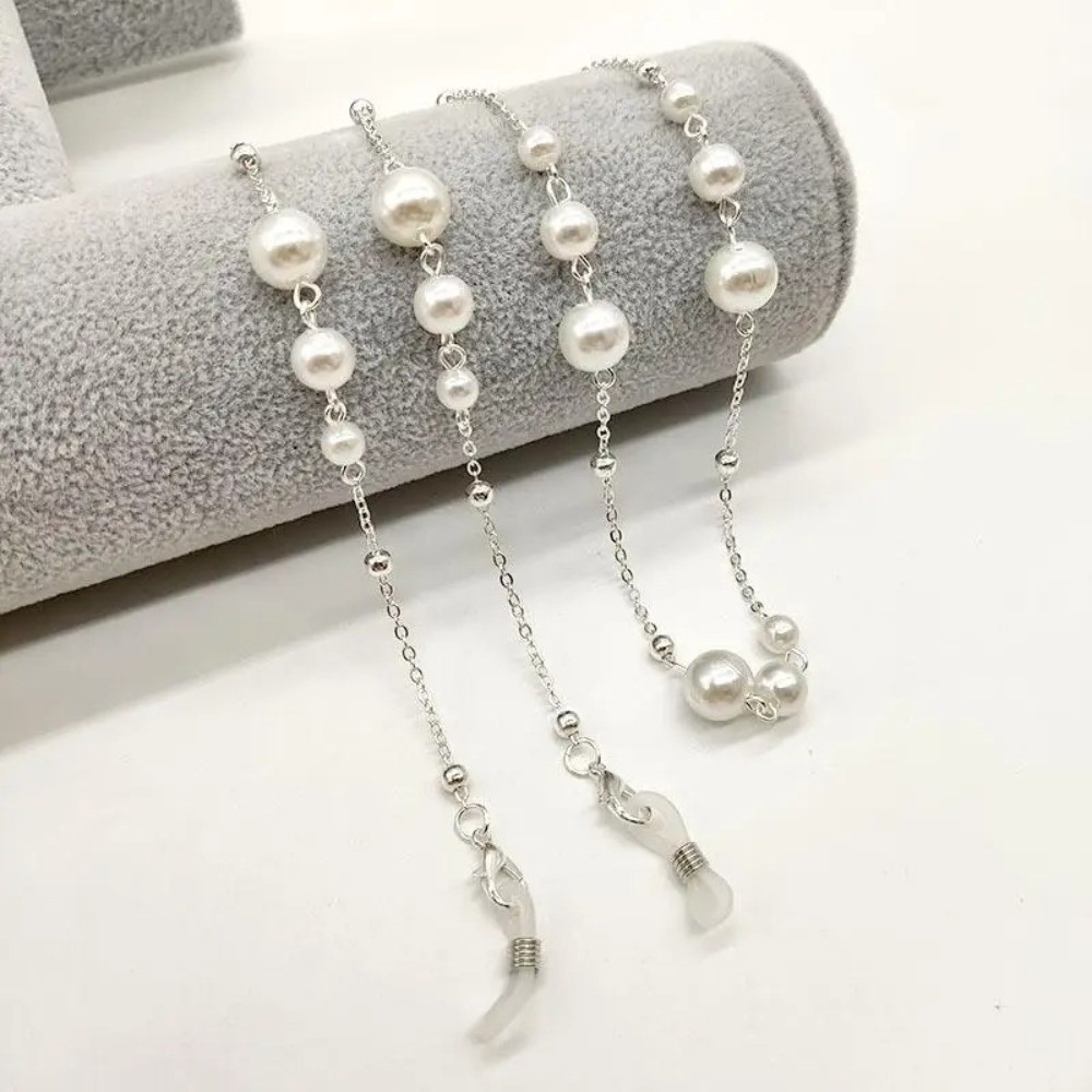 Trendy Pearl Beaded Sunglass C - Mask Lanyard Adjustable 리뷰 및 가격