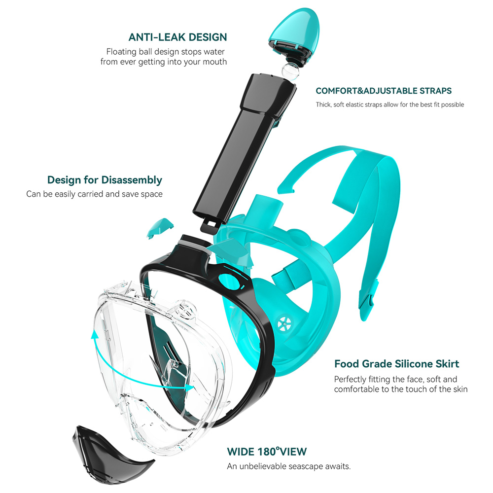 Full Face Snorkel Mask Silicon - Silicone Mask Bracket 리뷰 및 가격