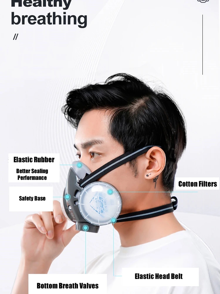 Half Face Dust Mask Safety Gog - Kn95 Respirator Mask 리뷰 및 가격