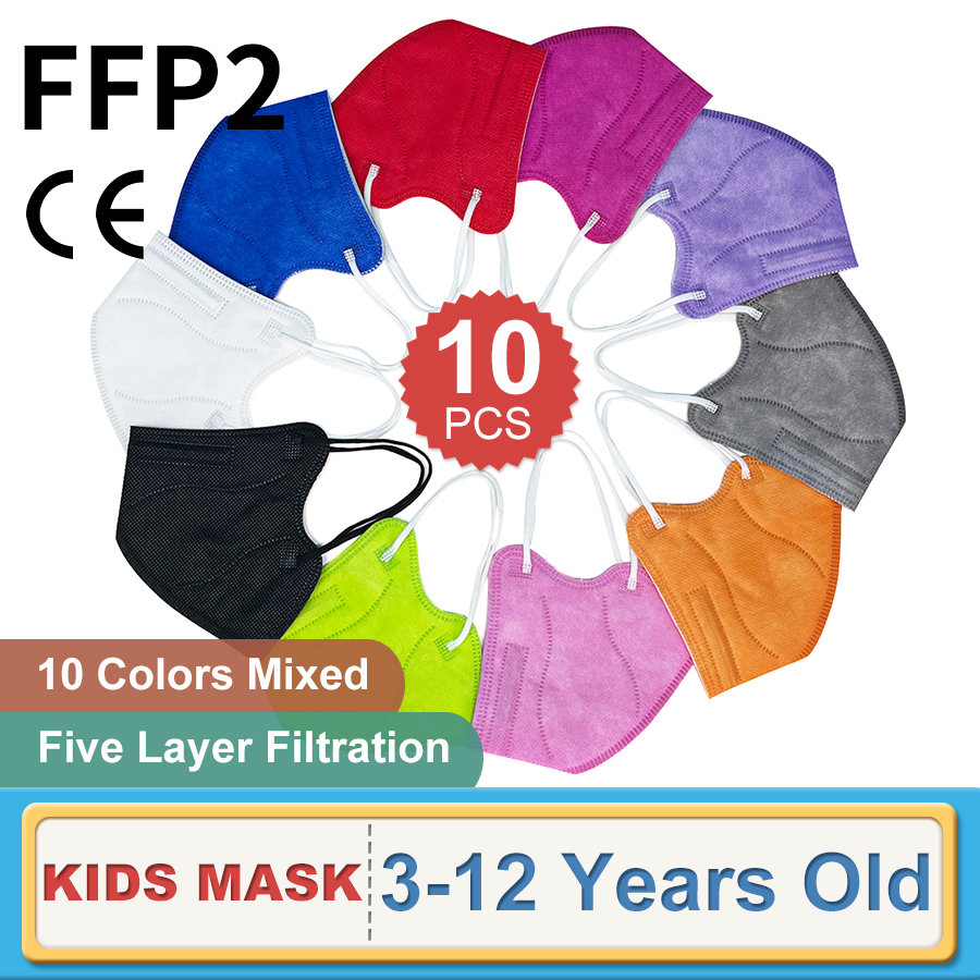 10PCS Children FFP2 Face Mask  - Disposable Surgical Mask 리뷰 및 가격