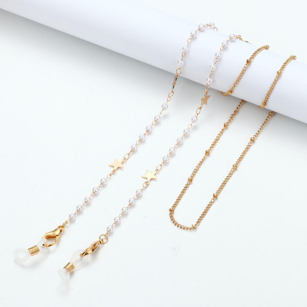 Jewelry Disc Metal Pearl Hangi - Mask Chain Holder 리뷰 및 가격