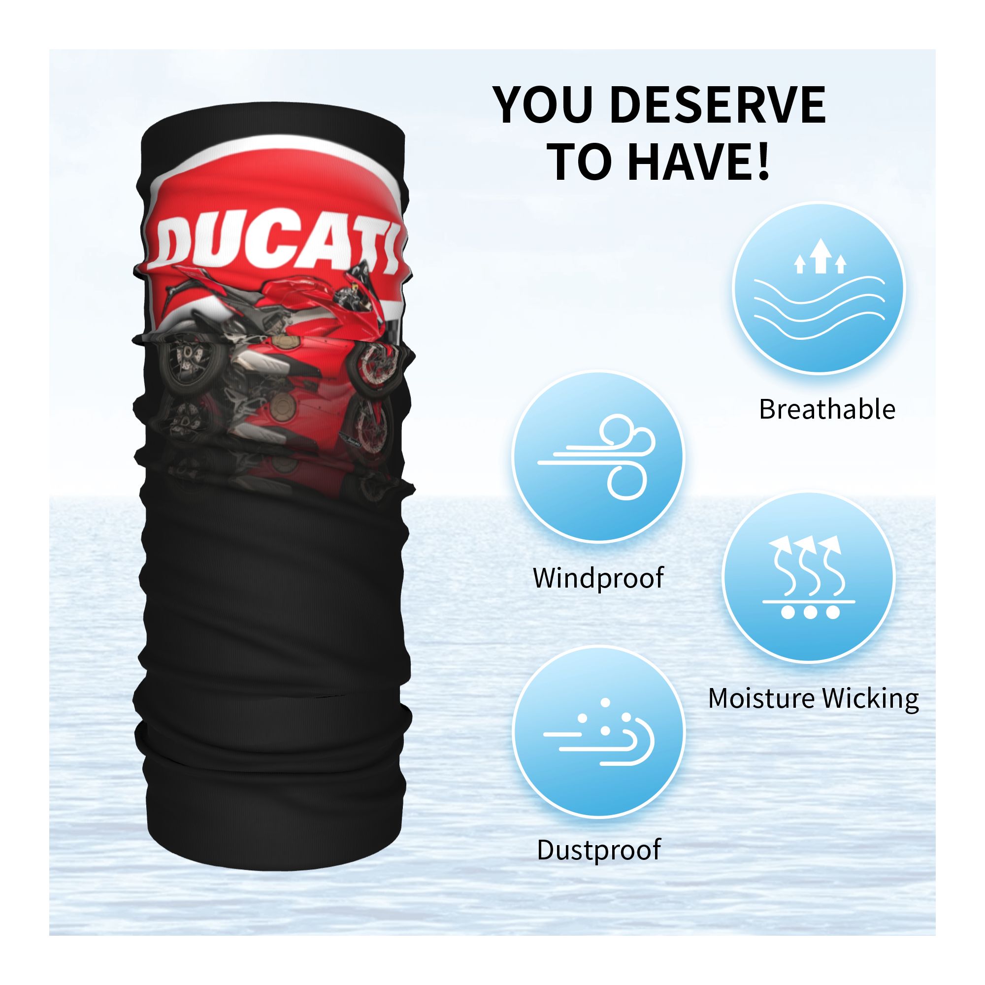 Custom Speed Ducatis Racing Ba - Neck Gaiter Face Cover 리뷰 및 가격