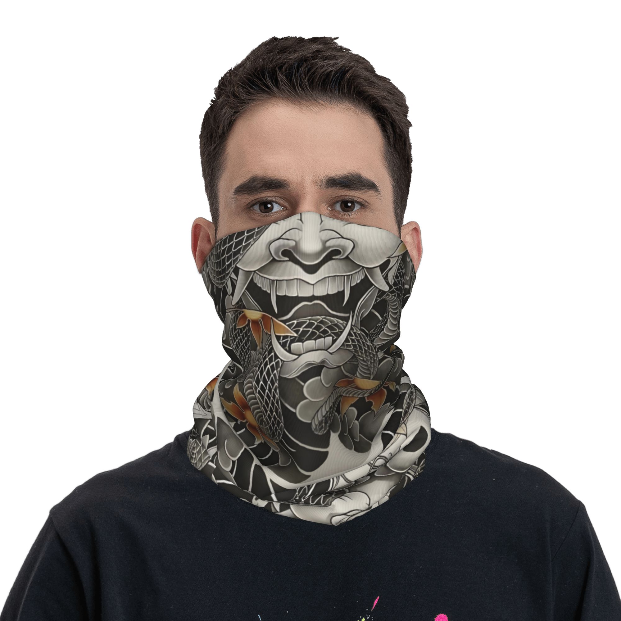 Custom Samurai Oni Demon Banda - Neck Gaiter Face Cover 리뷰 및 가격