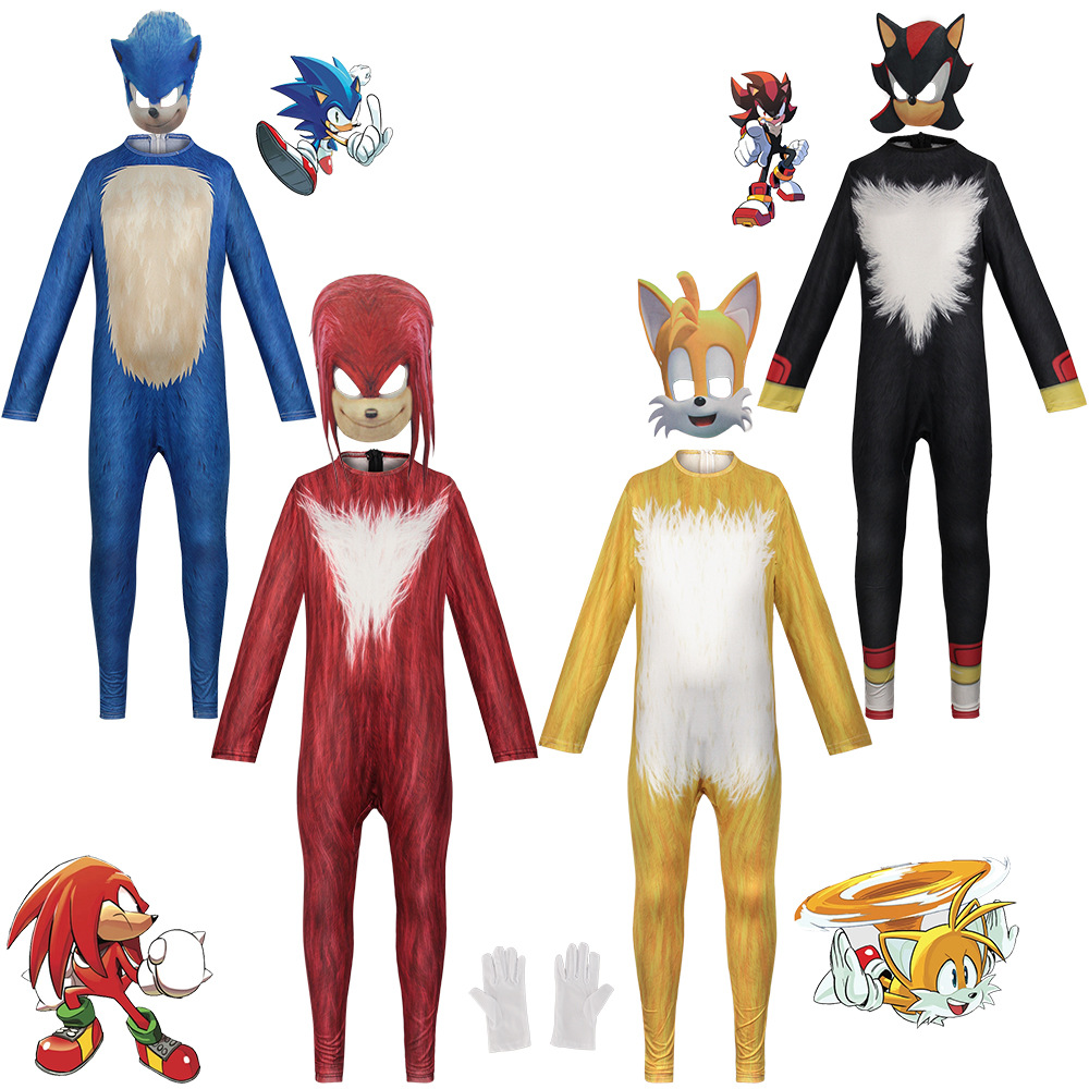 Anime Game Sonic Blue Red Blac - Black Face Mask Pack 리뷰 및 가격