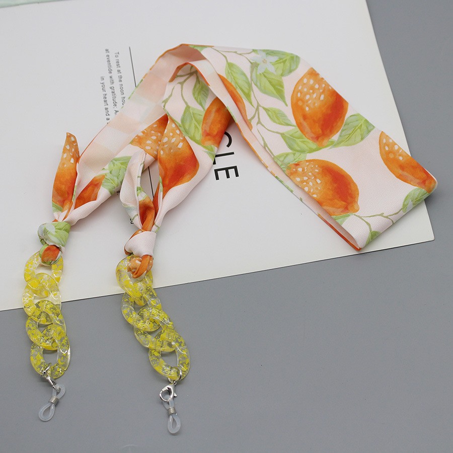 Bohemia Print Silk Scarf Glass - Mask Chain Holder 리뷰 및 가격