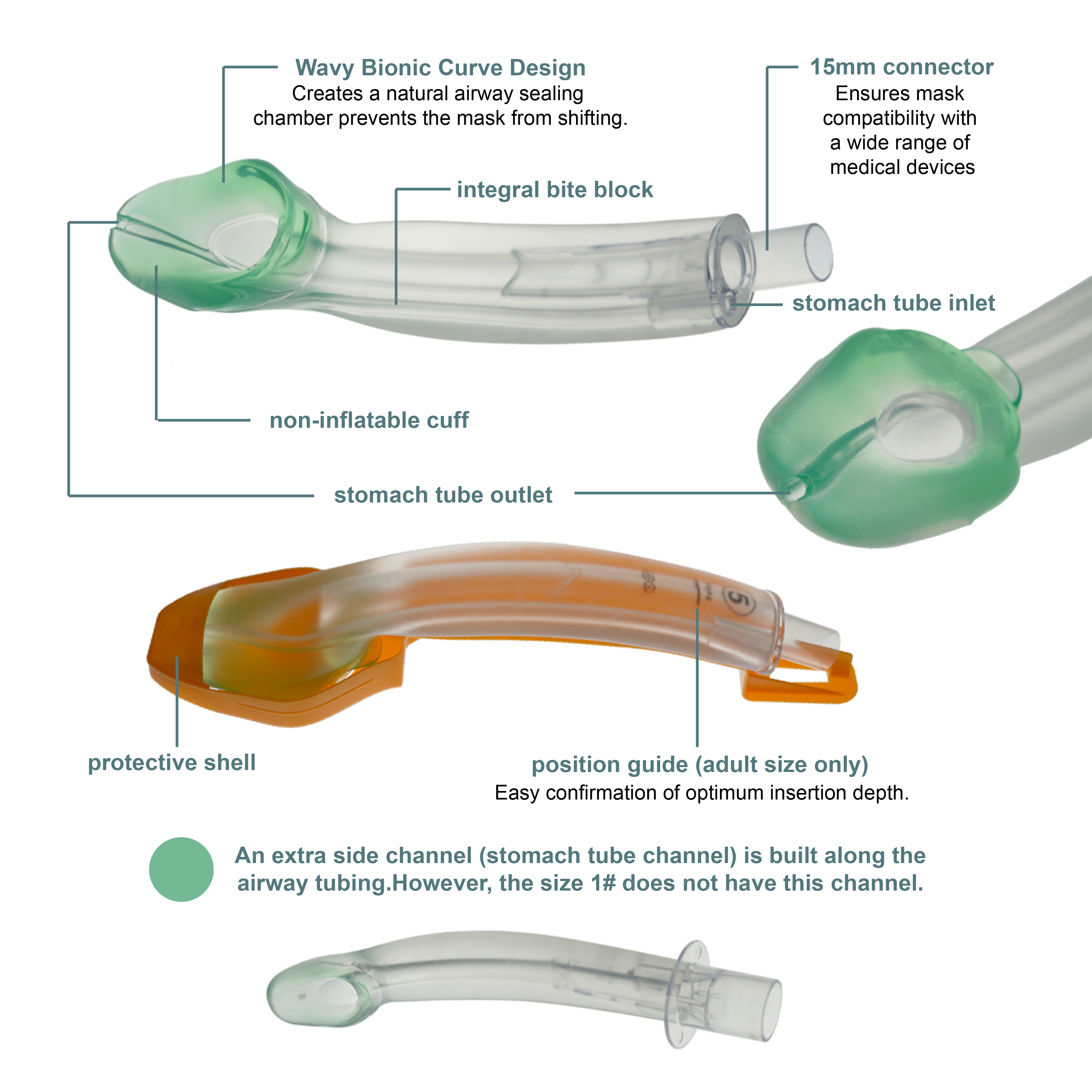 Non-inflatable Laryngeal Mask  - Disposable Surgical Mask 리뷰 및 가격