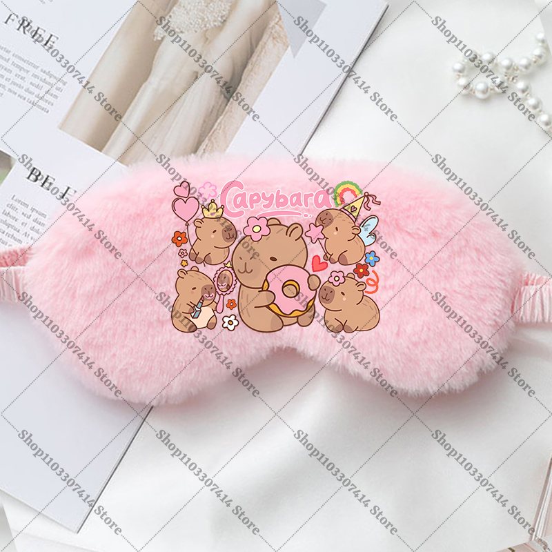 Capybara Girl Cartoon Sleep Ey - Kids Face Mask 리뷰 및 가격