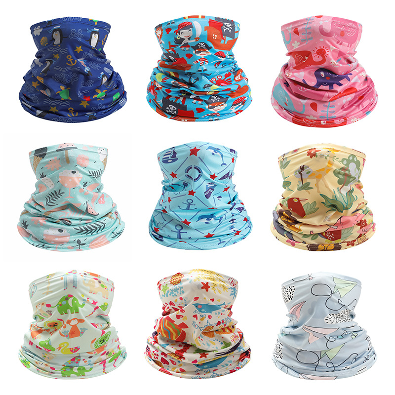 Kids Neck Cover Cute Ice Silk  - Kids Face Mask 리뷰 및 가격