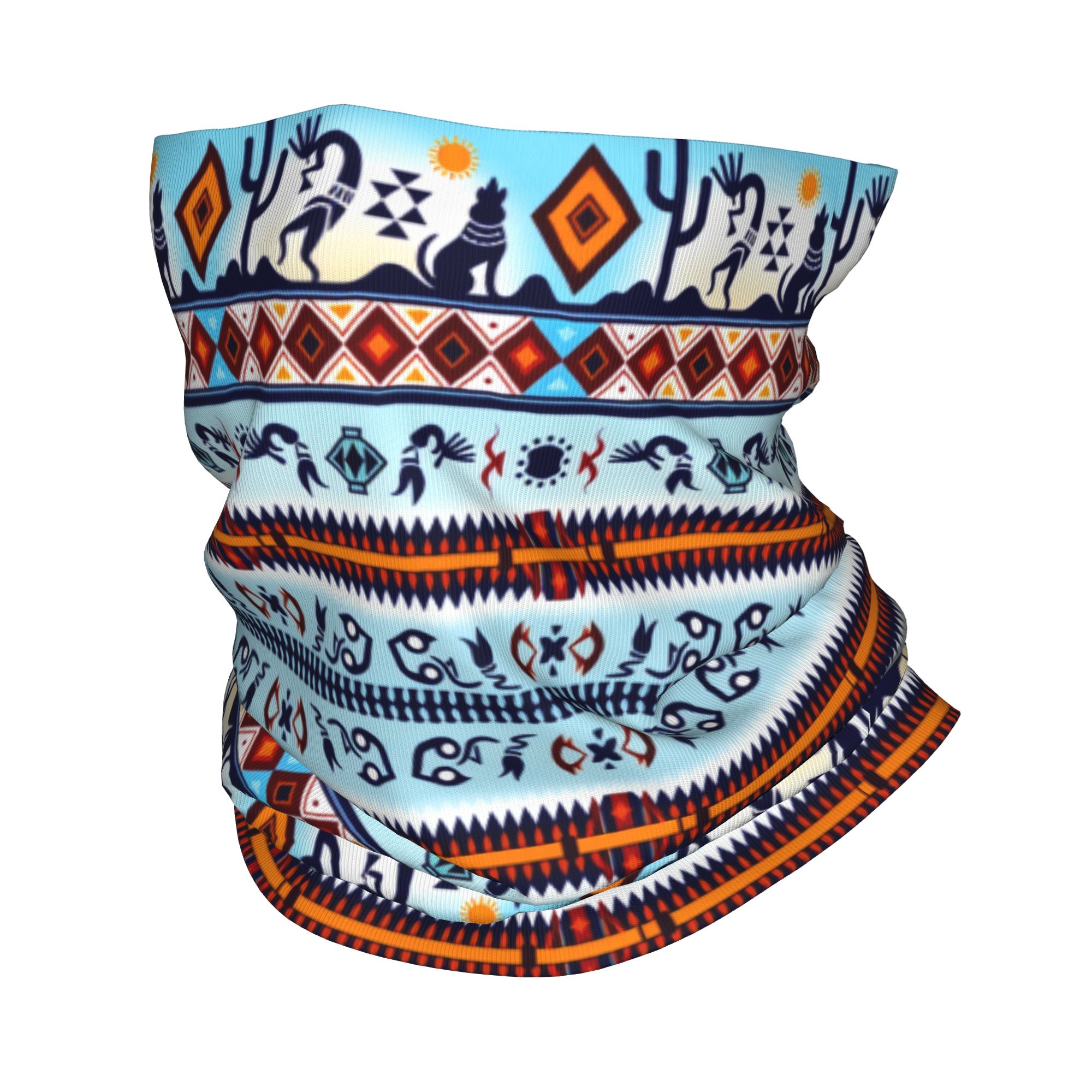 Custom Kokopelli Hohokam Treas - Neck Gaiter Face Cover 리뷰 및 가격