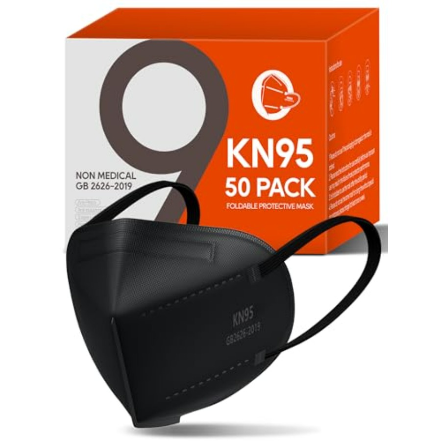 KN95 Face Masks 50 Pack for Ad - Black Face Mask Pack 리뷰 및 가격