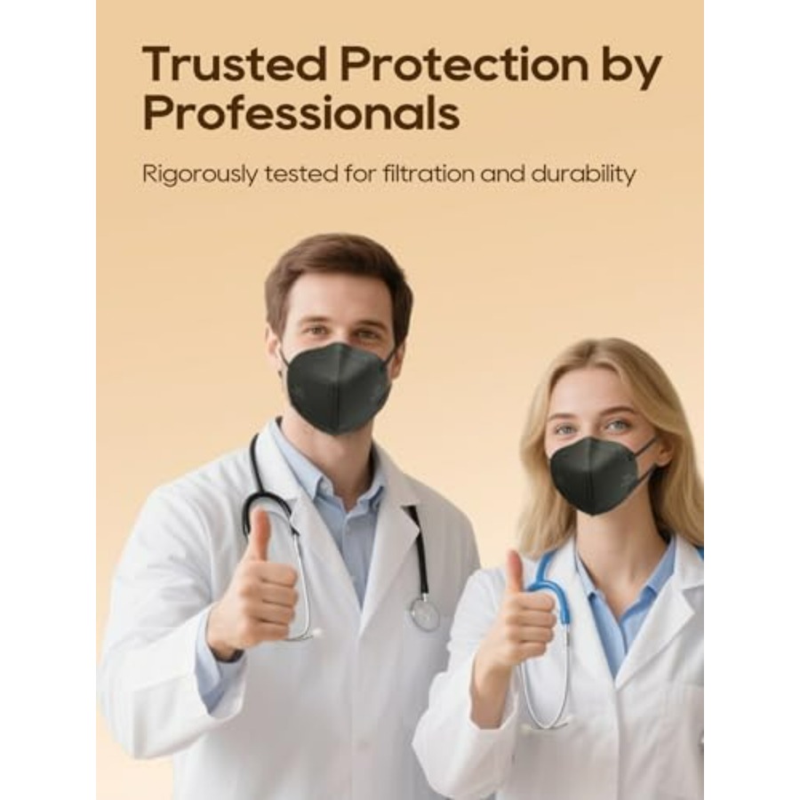 KN95 Face Masks 50 Pack for Ad - Black Face Mask Pack 리뷰 및 가격